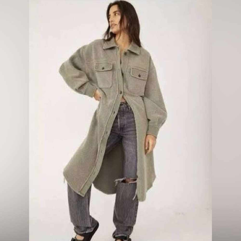 We The Free Long Ruby Shacket Size Medium